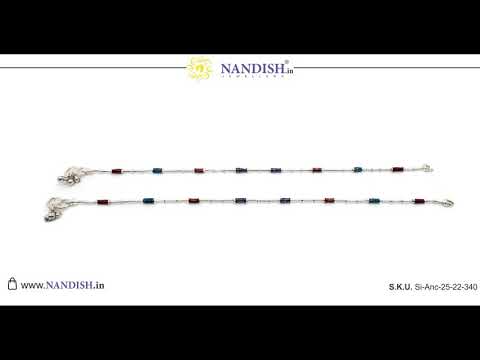 Silver Anklet Light Weight for Women | Buy Silver Payal Online| Nandish Jewellers 1