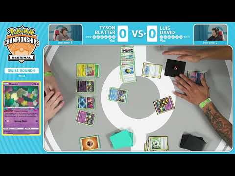TCG Tyson Blatter Vs Luis David 2023 Pokémon Charlotte Regional Championships Swiss R9