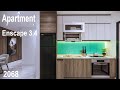 Enscape Living Room Kitchen Interior Render Tutorial Enscape SketchUp Tutorial