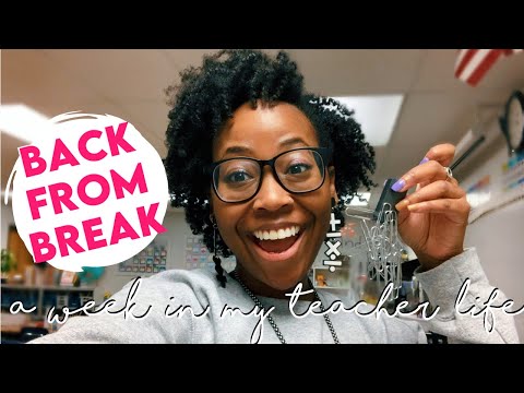 WEEK IN MY TEACHER LIFE | week after winter break | Elementary Teacher Vlog
