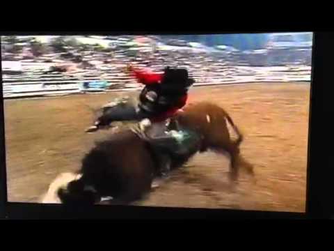 Canadian Bull Rider BJ Kramps 82 points at Billings MT PBR