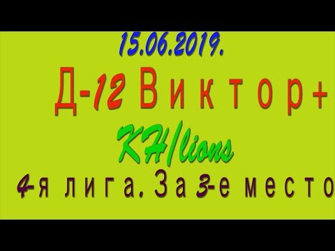 15.06.2019. Д-12 Виктор+ - KH/lions. 4-я лига. Матч за 3-е место.