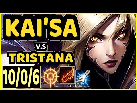 INNAXE (KAI'SA) vs TRISTANA - 10/0/6 KDA BOTTOM ADC GAMEPLAY - EUW Ranked GRANDMASTER