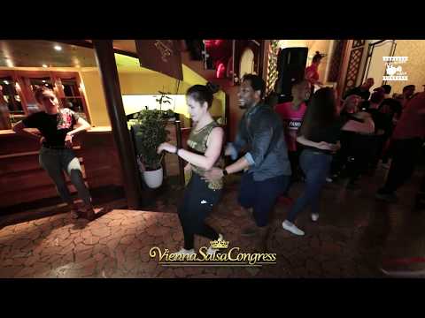 Damian H. Spencer & Andreea Arion - social dancing @ Vienna Salsa Congress 2019
