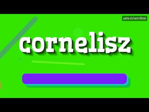 CORNELISZ - HOW TO PRONOUNCE IT!?
