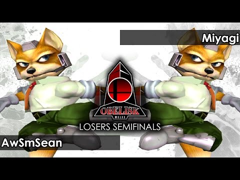 Melee: AwSmSean (Fox) V Miyagi (Fox) - Obelisk 50 Tournament SSBM