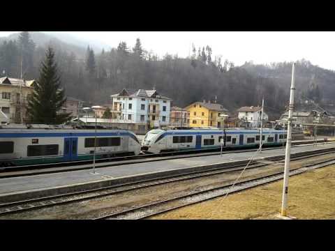ARRIVO E PARTENZA DEL MINUETTO D. IL CUNEO VENTIMIGLIA. ROBILANTE (CN) 6 - 2 - 2016.