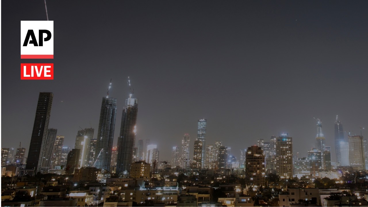 Video | LIVE: Tel Aviv and Jerusalem skyline as Iran war continues