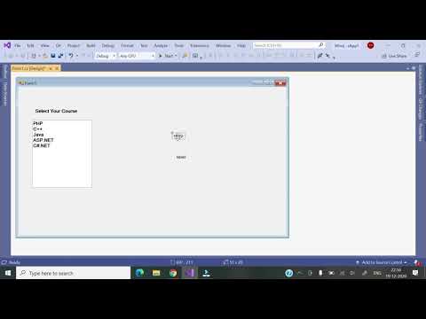 14 Visual C | ListBox Control | Hindi