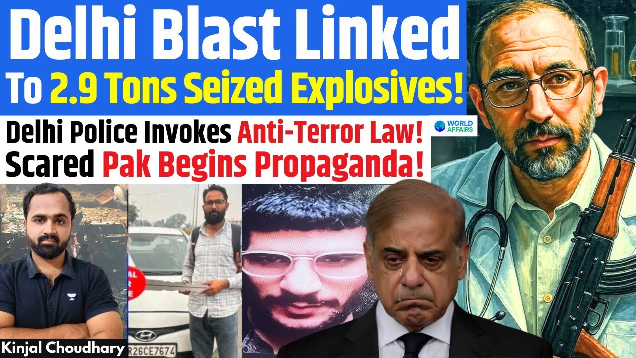 Delhi Blast: Anti-Terror Law Invoked! Who Is Dr Umar? Pakistan Begins NOTAM, Propaganda! JeM! Kinjal