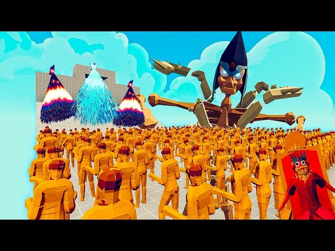300x MUMMIES + 1x GIANT vs 3x EVERY GODS + 1x KING - Totally Accurate Battle Simulator.