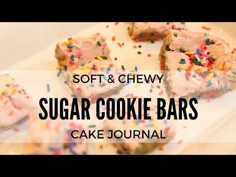 How to Make SOFT and CHEWY Frosted Sugar Cookie Bars