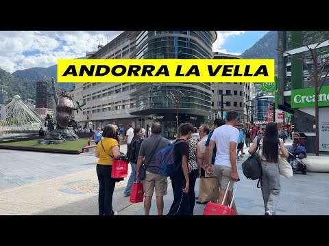 Immersive 4k City Walks :Exploring the Heart of Andorra la Vella | A Short Walk Tour
