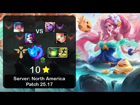 Sona Support + Jinx vs Soraka + Lux - NA GrandMaster - Patch 25.17