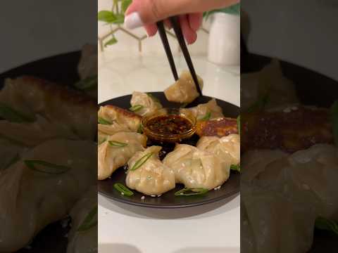 Pan Fried Chicken Dumplings (Potstickers)