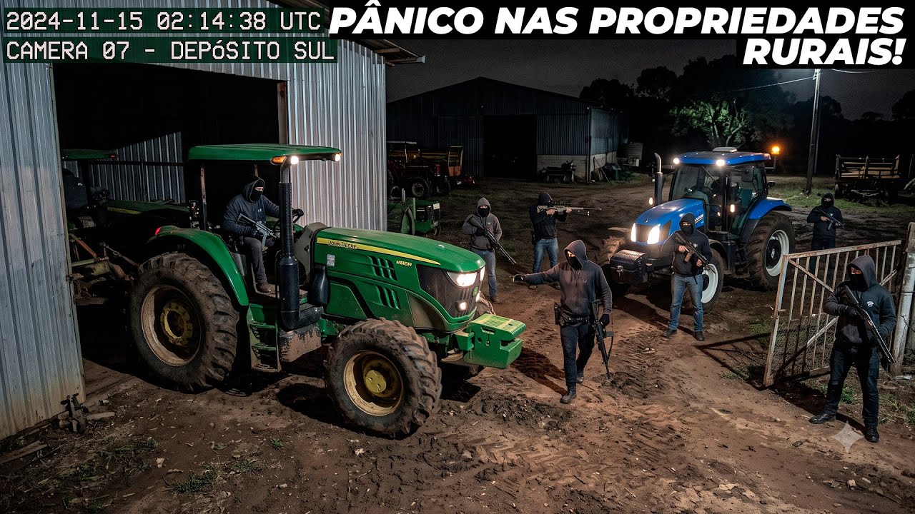Ladrões de tratores estão colocando pânico em fazendas do Brasil