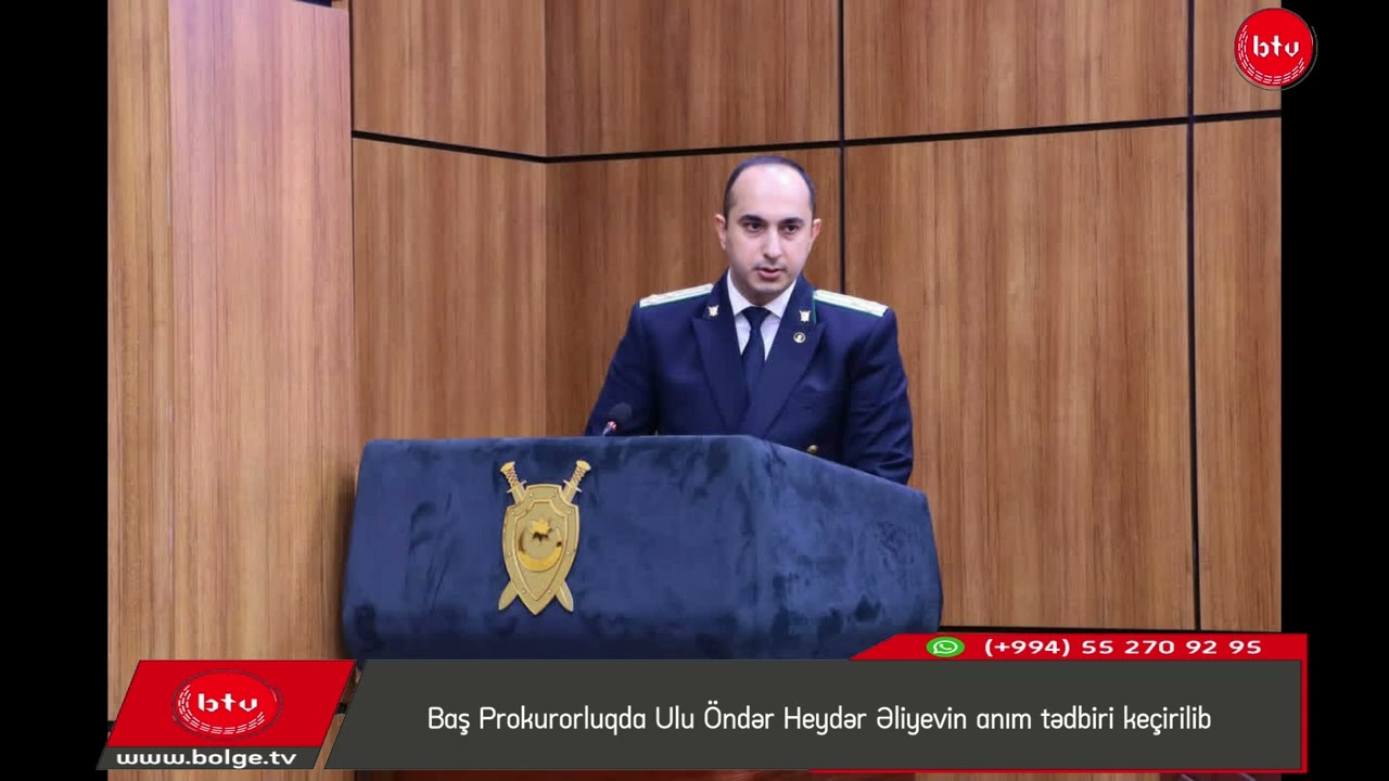 Baş Prokurorluqda Ulu Öndər Heydər Əliyevin anım tədbiri keçirilib