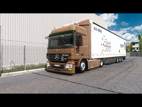 Euro Truck Simulator 2 | Mercedes Actros MP2 | ETS2 1.45 | Schmitz Mega Cargobull | 4K