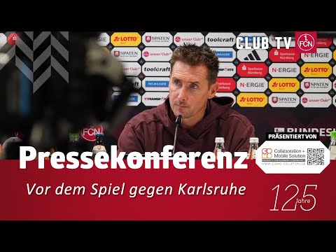 RE-LIVE: The press conference with Miro Klose before the match against Karlsruhe