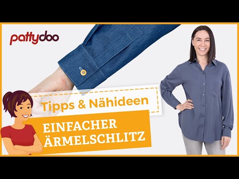 Schicke Ärmelschlitze im Handumdrehen nähen! Einfache Schlitzverarbeitung an Blusen & Hemden 👚