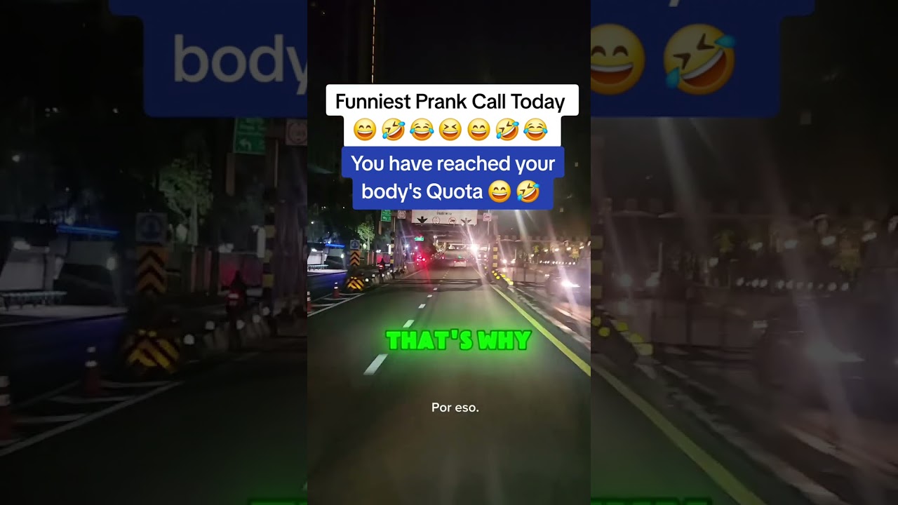 Prank Phone Call- You Have Reached your Body's Quota 😄 🤣 | SUBSCRIBE FOR MORE 