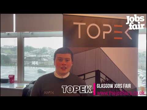 Topek at the Glasgow Jobs Fair on Wednesday 21st February 2024.