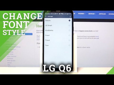 How to Change Font Style on LG Q6 – Display Settings