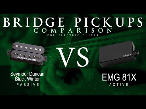 Seymour Duncan BLACK WINTER vs EMG 81X - Bridge Pickup Guitar Tone Comparison Demo
