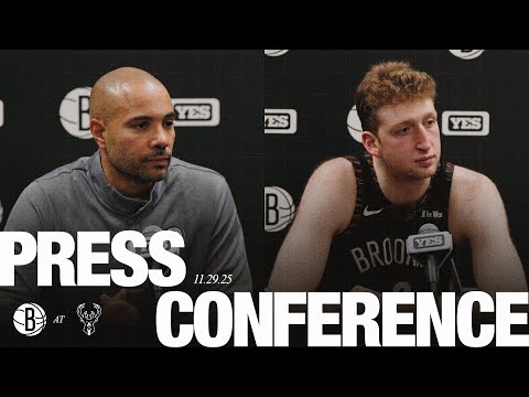 Jordi Fernández and Danny Wolf Postgame Press Conferences vs Milwaukee