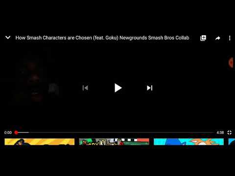 Beessokoo1 react to How Smash Characters are Chosen (feat. Goku) Newgrounds Smash Bros Collab