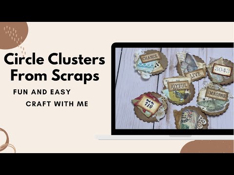 Mass Make Ephemera - Circle Clusters Using Scraps - Junk Journal - Quick & Easy Tutorial