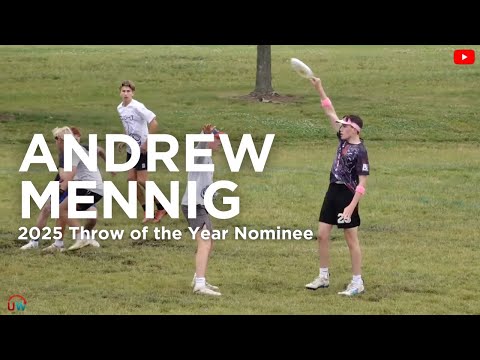 Andrew Mennig with the No-Look Scoober - 2025 Throw of the Year Nominee