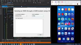 Download the video "Send SMS using GSM modem in C# | How to Send a SMS Message in C#   Visual Studio 2022"