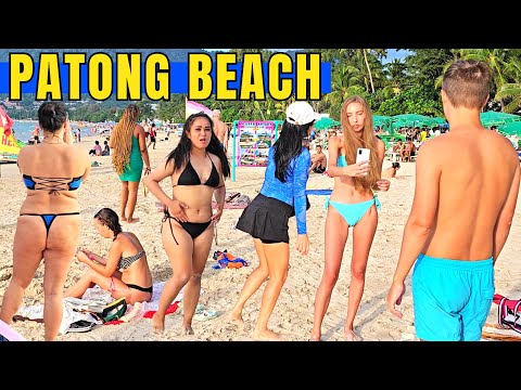🔺 Praia de Patong 🏝️ - Phuket repleta de turistas [4K]