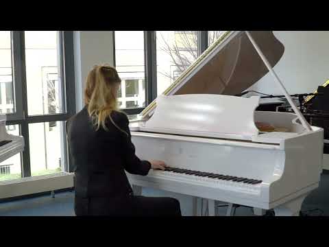 Steinway & Sons Flügel, M-170 weiss Hochglanz, Klang Probe Test