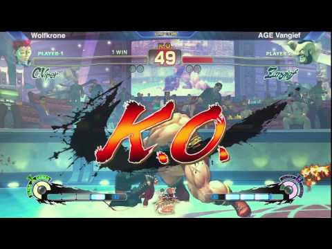 SSF4: Wolfkrone vs AGE Vangief - SF25th Off Stream Losers Matches