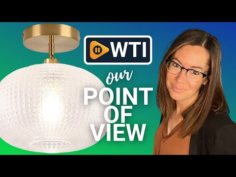Gold Semi Flush Mount Ceiling Light Fixture - WTI product video review
