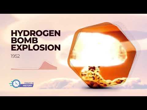 Today in History - Nov 1 1952 - Hydrogen Bomb Explosion