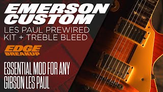 Video thumbnail for Emerson Custom Les Paul Prewired Kit & Treble Bleeds — The Best Guitar Mod for your Gibson Les Paul by Edge of Breakup 🎥 Guitars, Pickups, Amps & Pedals