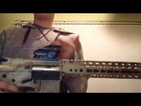 My review on my new aps silver edge m4 12.5 inch barrel in kryptek nomad