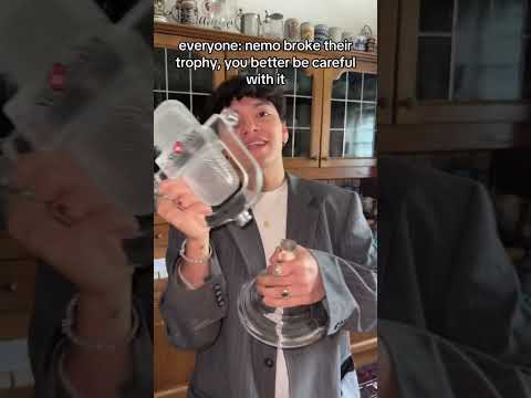 JJ Breaks the Eurovision Trophy #eurovision2025 #esc2025