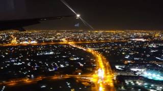 Night time Landing at Dubai - Boeing 777-300ER