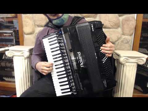 5226 - Black Dallape Limited Edition Roland FR-8X Digital Piano Accordion 41 120 $5999