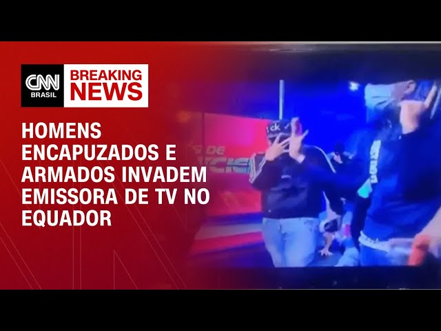Homens encapuzados e armados invadem emissora de TV no Equador | CNN 360º