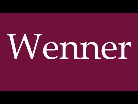 How to Pronounce ''Wenner'' Correctly in German