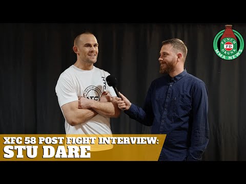XFC 58: Post- fight interview with Stu Dare after his incredible first round stoppage