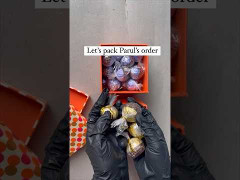 Pack chocolate gifts with me #darkchocolate #chocolatetruffles #chocolategift  #whitechocolate