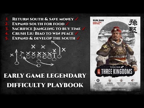 [Oudated] Sun Jian Early Game Legendary Difficulty Playbook - Total War: Three Kingdoms