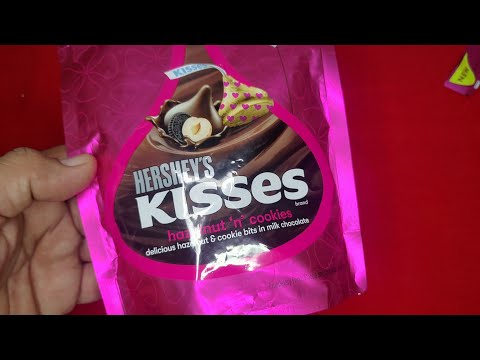 New Hershey kisses hazelnut cookie and milk chocolate