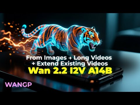 Extend Existing Videos And Create Long Videos From Images | Wan 2.2 I2V A14B + WanGP Tutorial